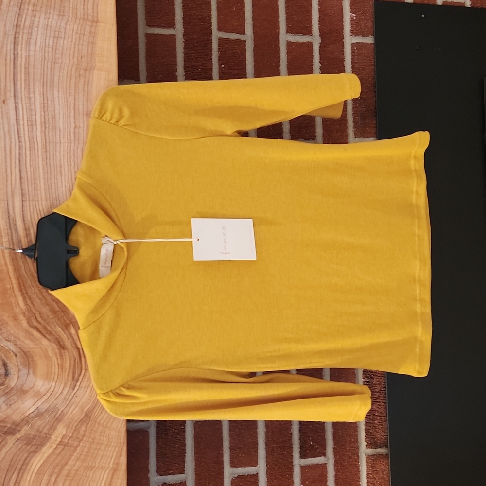 fanco 3/4 sleeve mockneck sweater